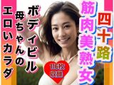 筋肉美熟女 ボディビル母ちゃんの体を激写